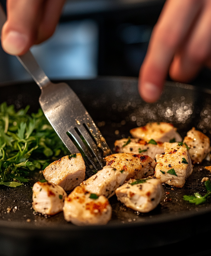 Cooking Chicken for Cheesesteak