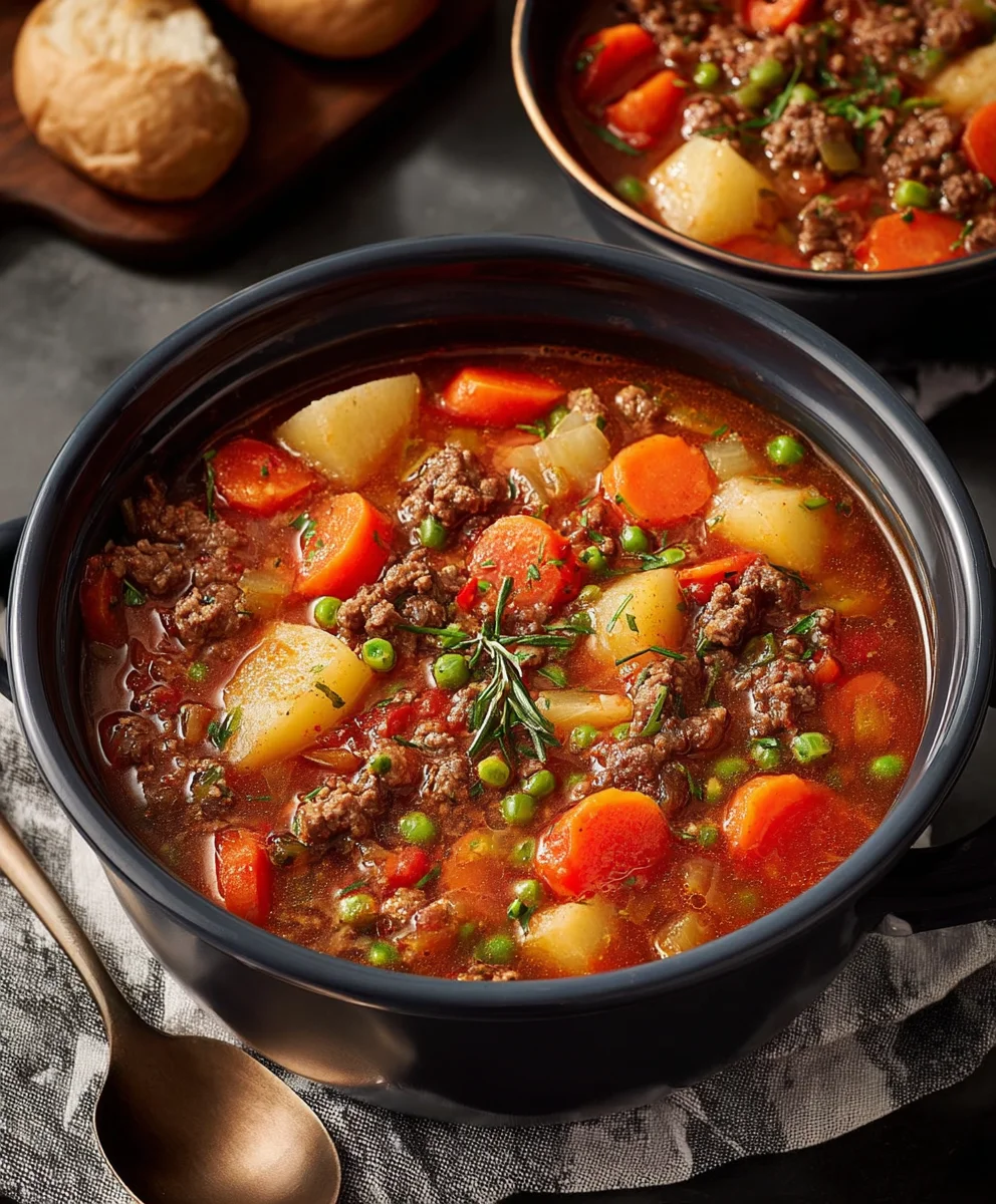 Hearty Beef Beef Hamburger Stew - Easy & Delicious Comfort Food