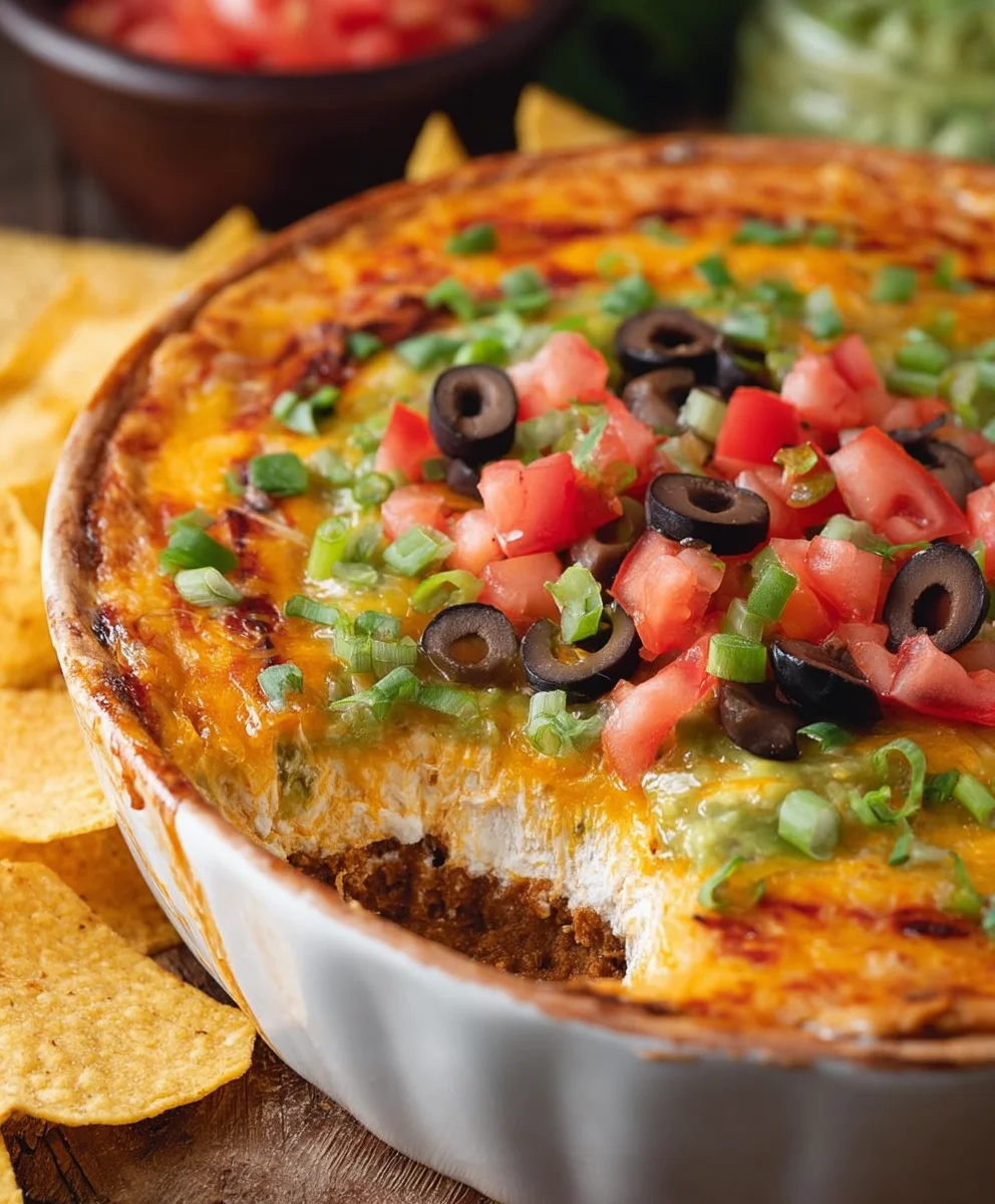 Easy Seven Layer Dip Recipe- Crowd Pleaser