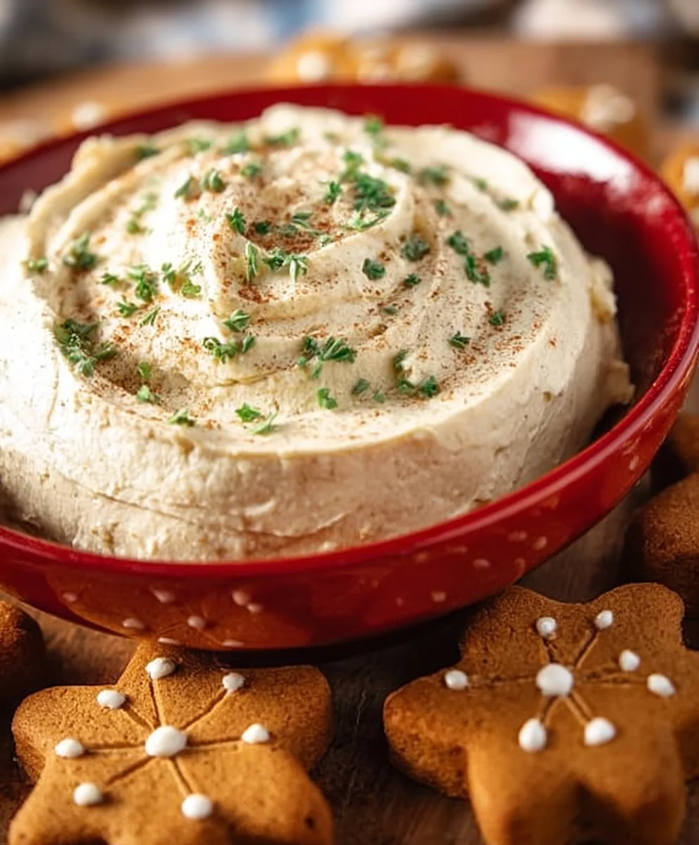 Creamy Gin Extract Gin Extractract Gingerbread Dip-Holiday Delight
