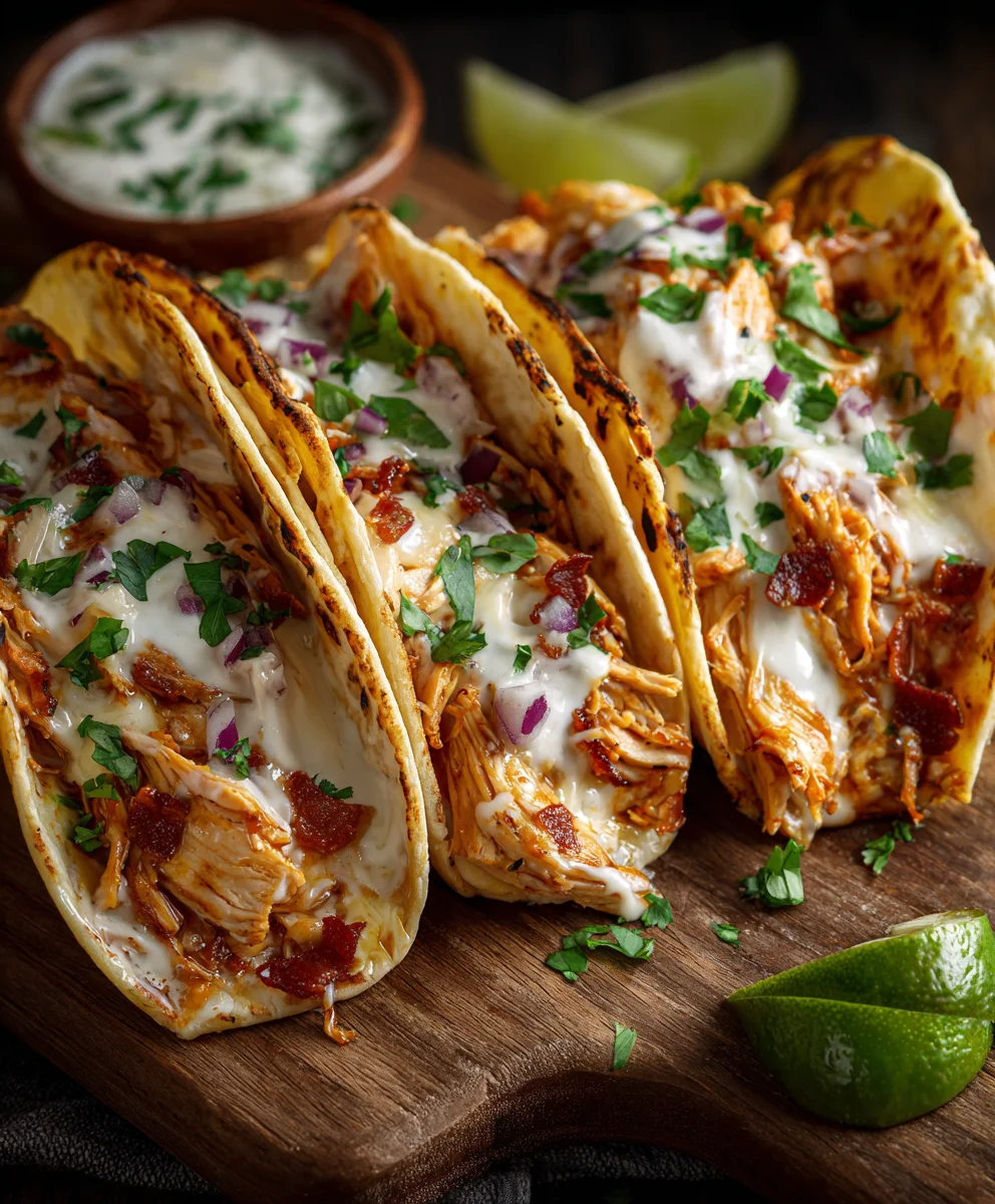 Easy Crack Chicken Tacos - Delicious & Flavorful