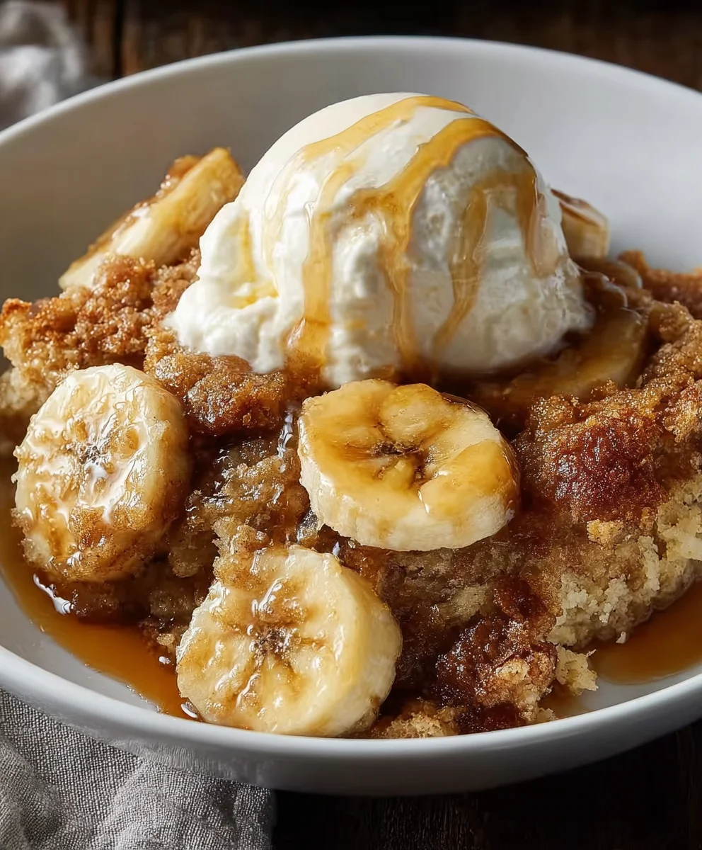 Southern Banana Cobbler Recipe-Best Sweet Dessert