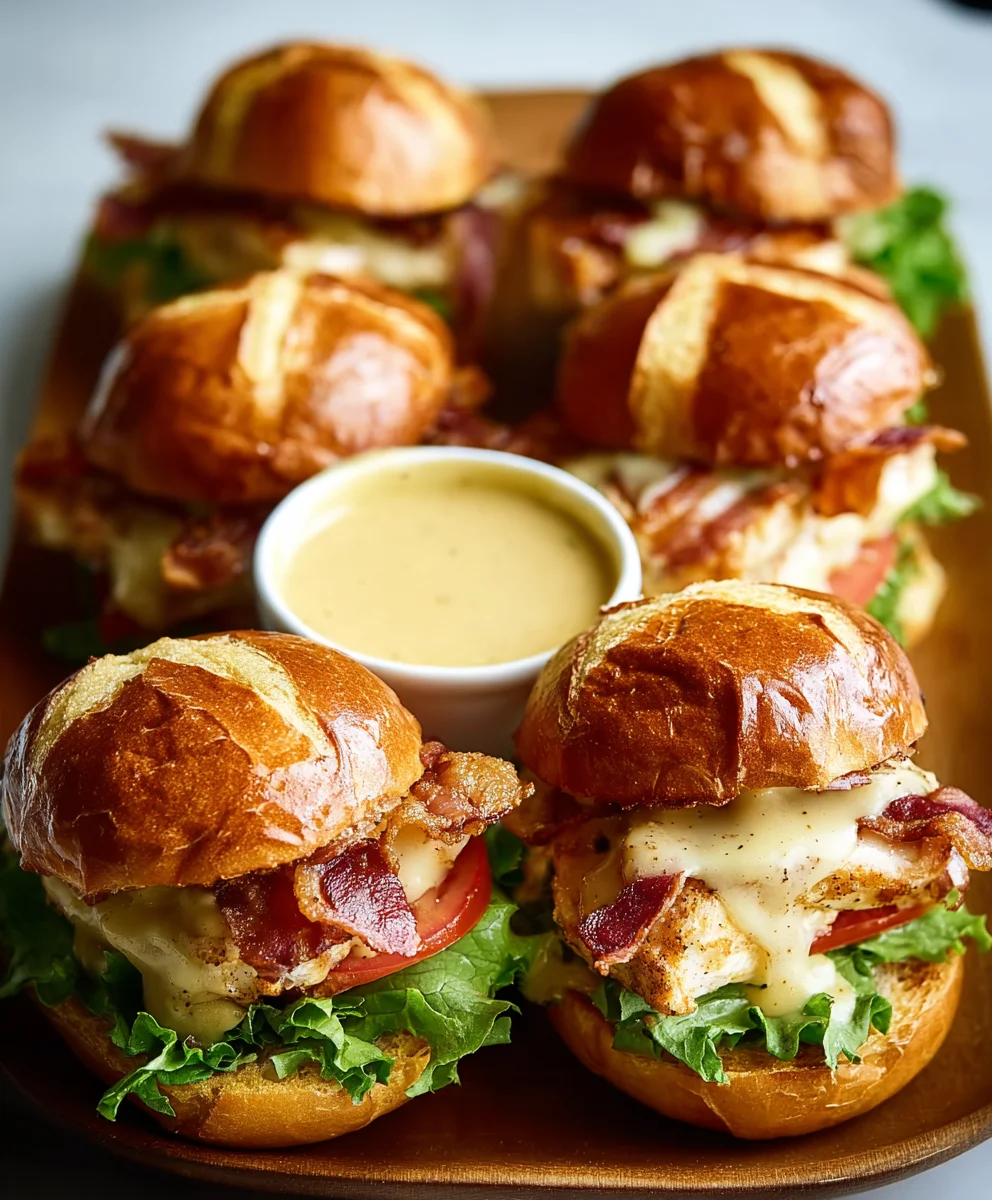 Honey Mustard Chicken Sliders - Easy Recipe