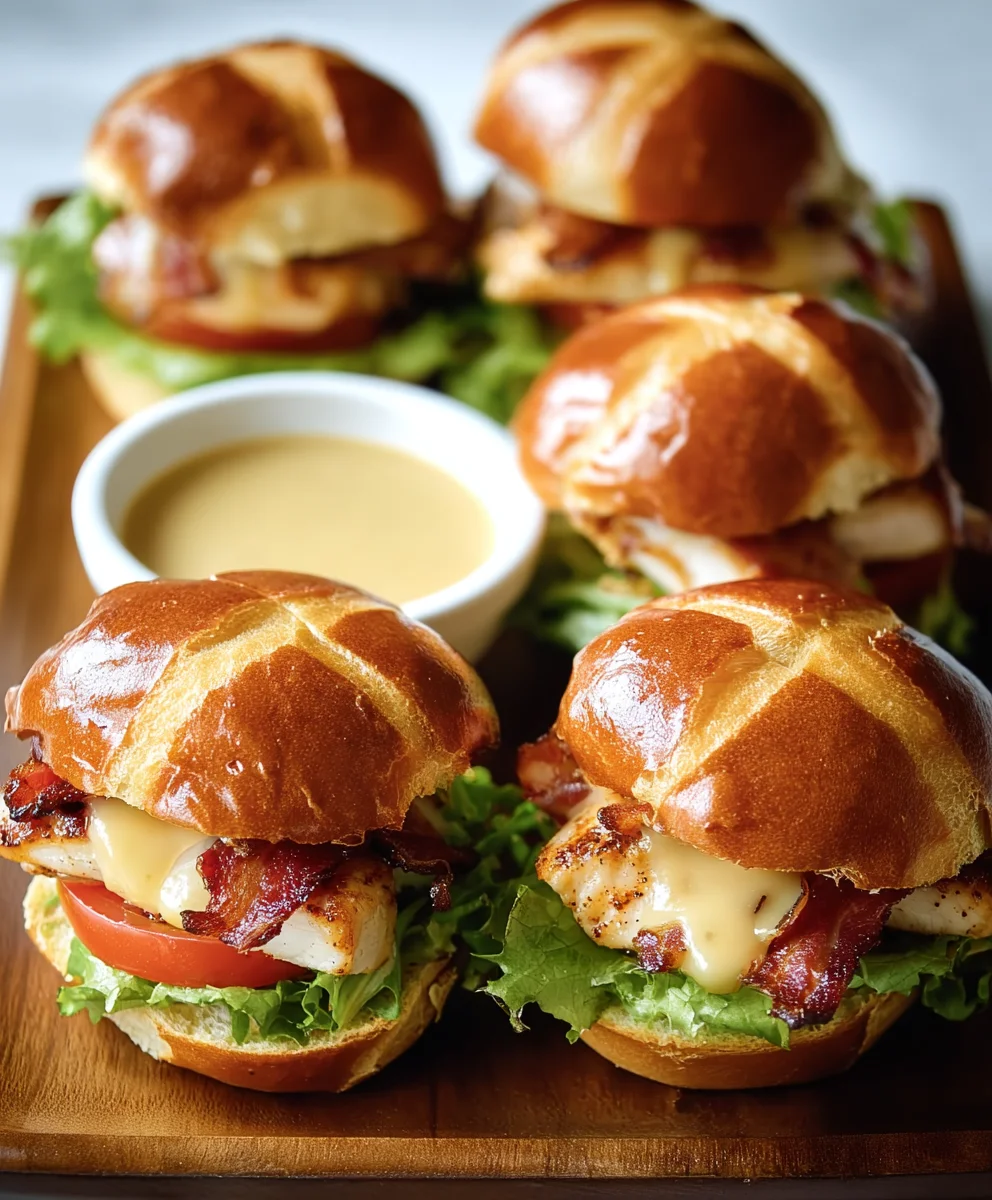 Honey Mustard Chicken Sliders - Easy Recipe