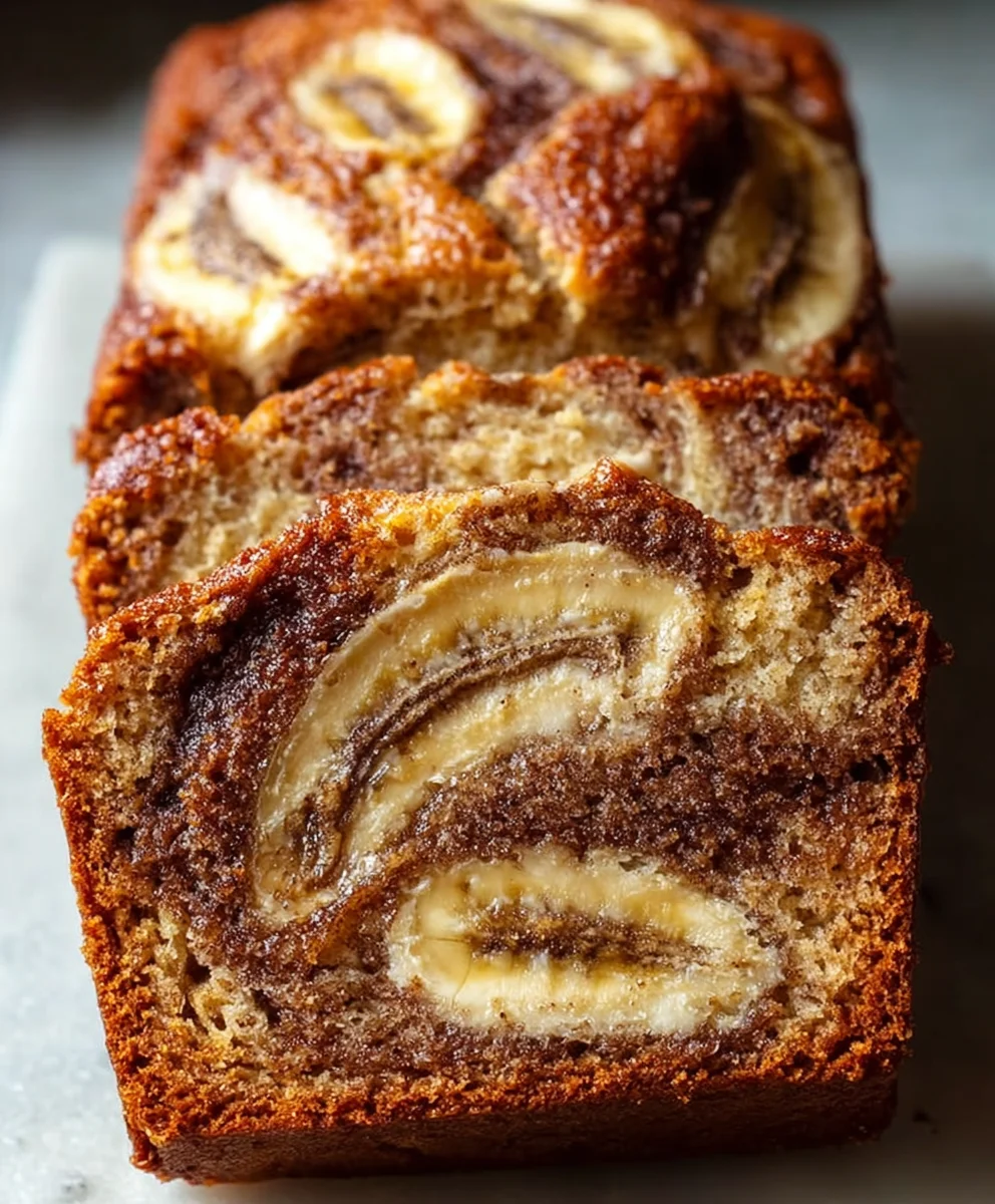 Cream Cheese Cinnamon Swirl Banana Bread Recipe