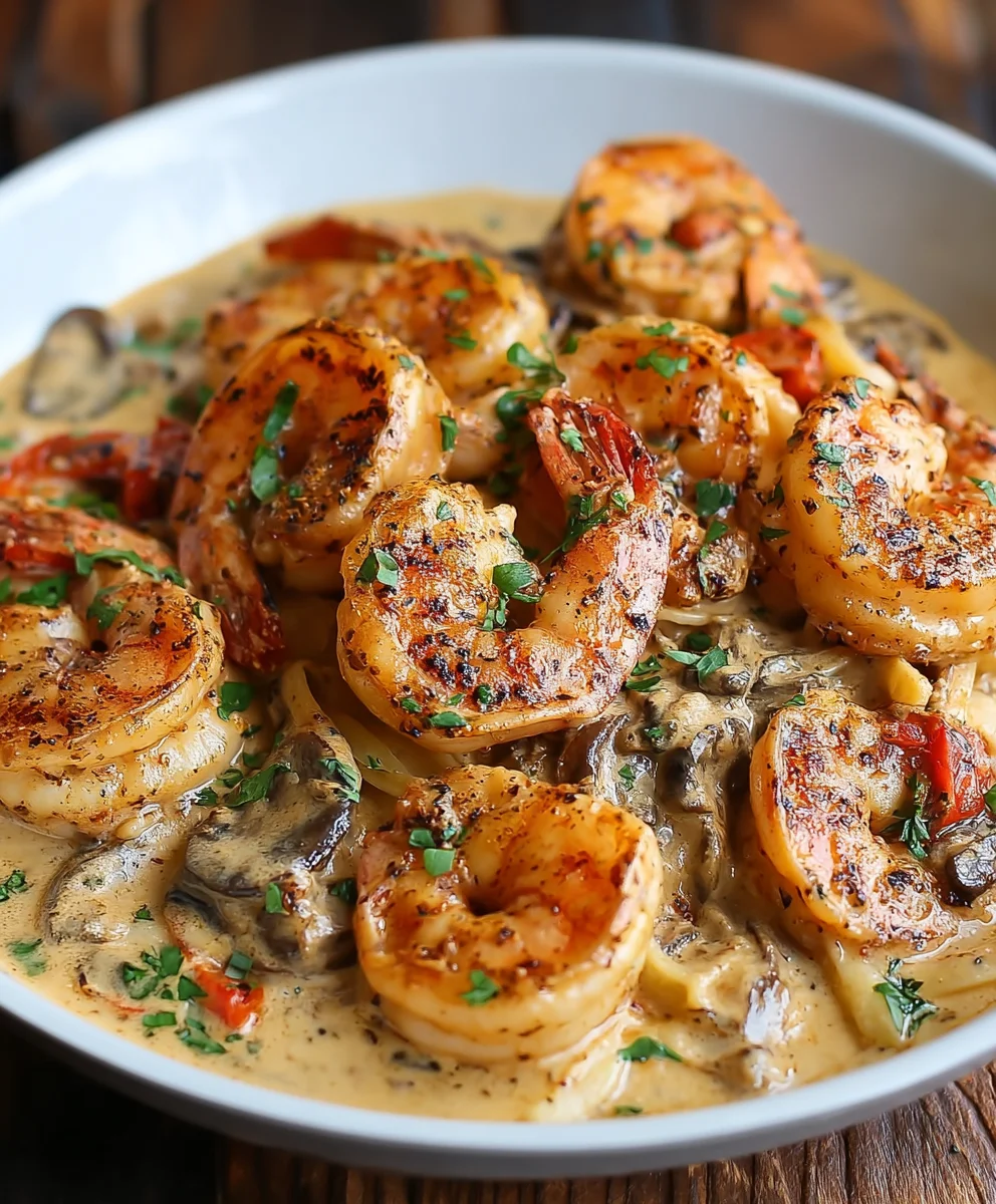Blackened Shrimp Stroganoff- Flavorful Creamy Dinner