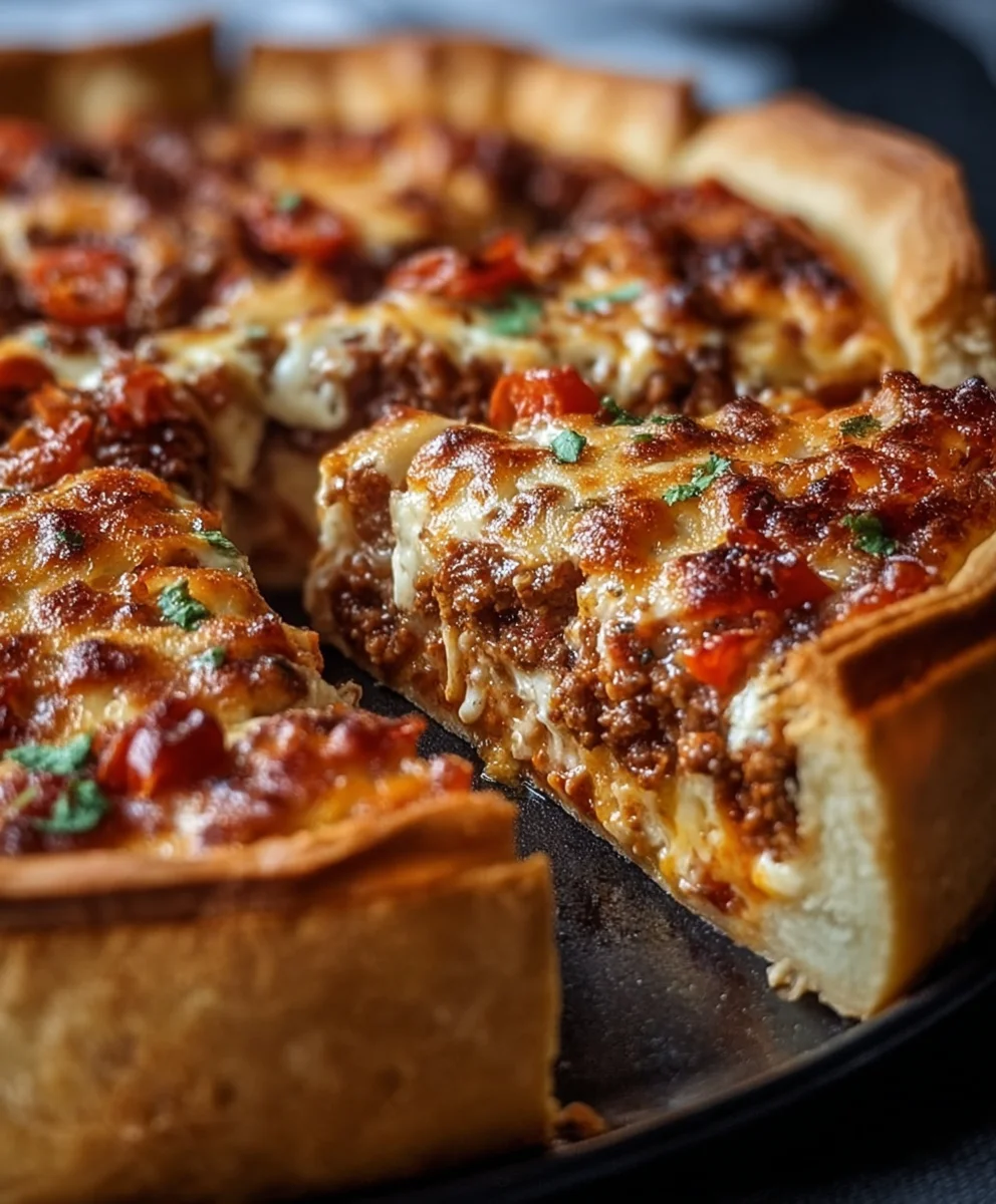 Authentic Chicago Deep Dish Pizza Recipe-Easy Homemade