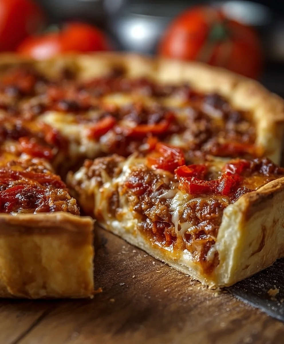 Authentic Chicago Deep Dish Pizza Recipe-Easy Homemade