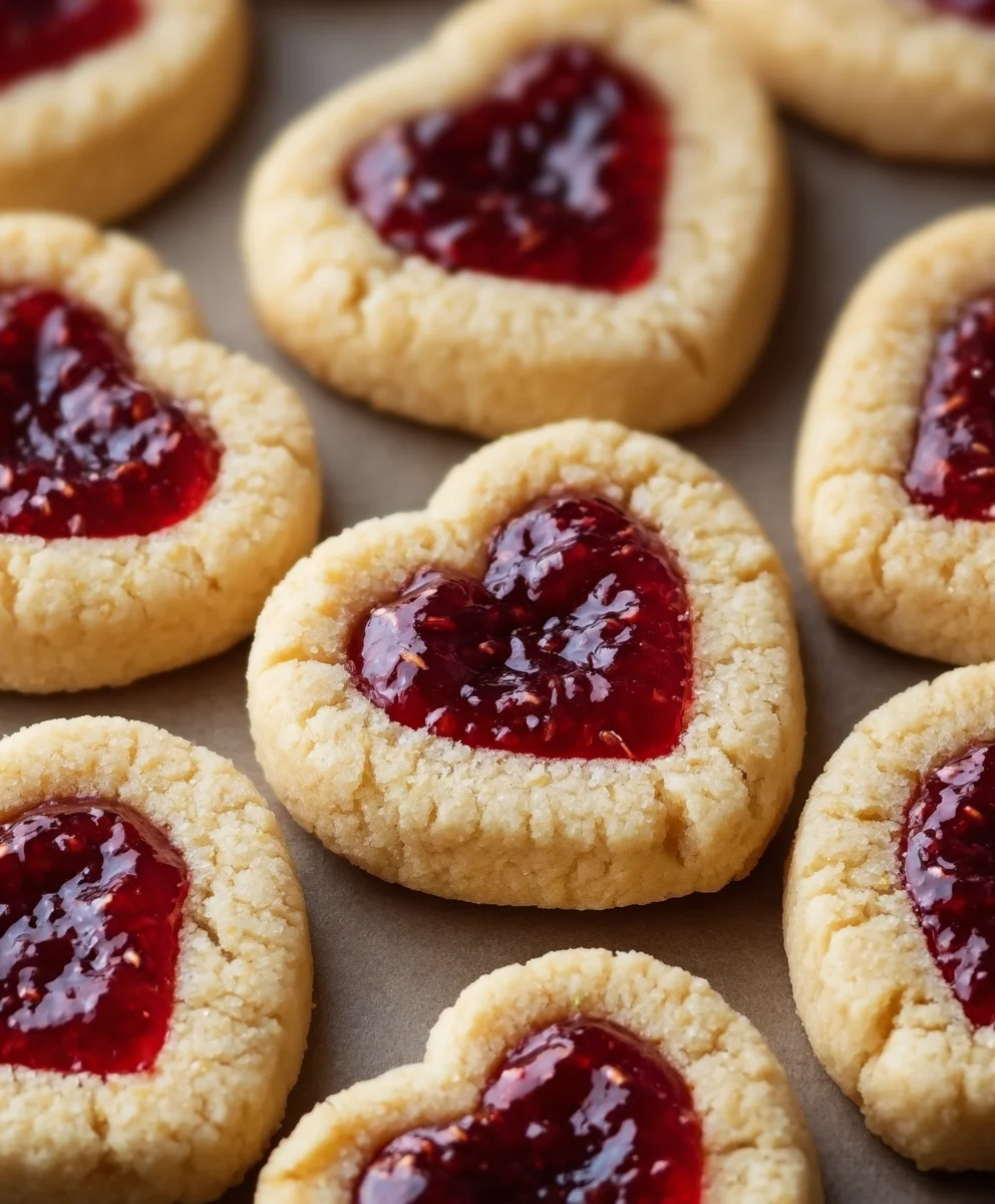 Thumbprint Heart Cookies-Easy & Delicious Bake