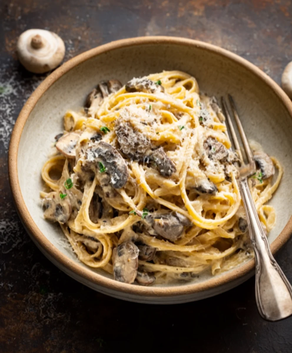 Easy Creamy Mushroom Pasta Recipe
